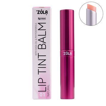 ZOLA Відтінковий бальзам для губ Lip Tint Balm (01 Natural) 007607 фото