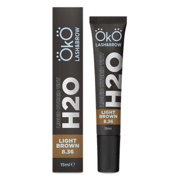 Фарба для брів та вій OKO Liquid Hybrid Tint H20 Light Brown 8.36, 15 мл 4891 фото
