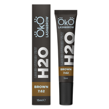 Фарба для брів та вій OKO Liquid Hybrid Tint H20 Brown 7.62, 15 мл 4892 фото