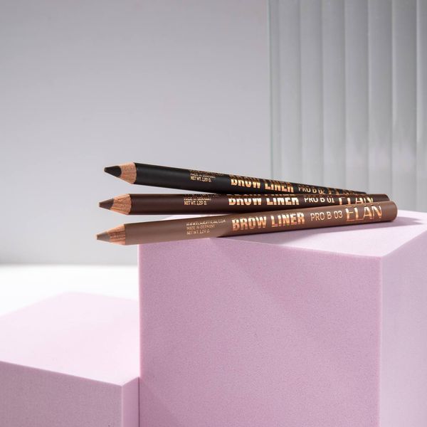 Пудровий олівець для брів Brow Liner PRO B 02 dark brown 5594 фото