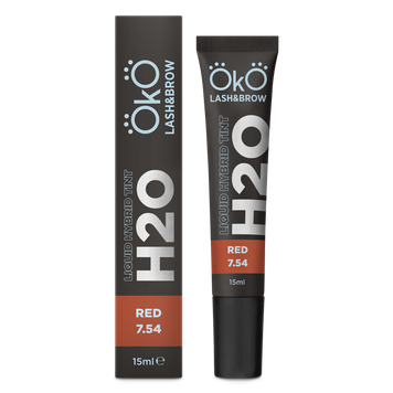 Фарба для брів та вій OKO Liquid Hybrid Tint H20 Red 7.54, 15 мл 4894 фото