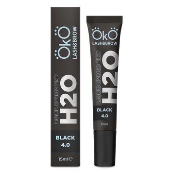 Фарба для брів та вій OKO Liquid Hybrid Tint H20 Black 4.0, 15 мл 4895 фото