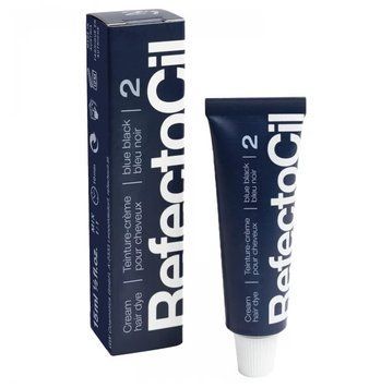 Фарба для брів та вій RefectoCil - №2 Blue Black, 15 мл 007313 фото