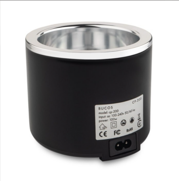 Воскоплав для банки BUCOS CP-200 100W 200мл, чорний 9878 фото