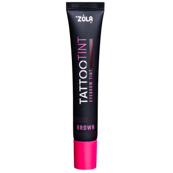 ZOLA ФАРБА ДЛЯ БРІВ ТА ВІЙ TATTOO TINT BROWN, 15 мл 10837 фото