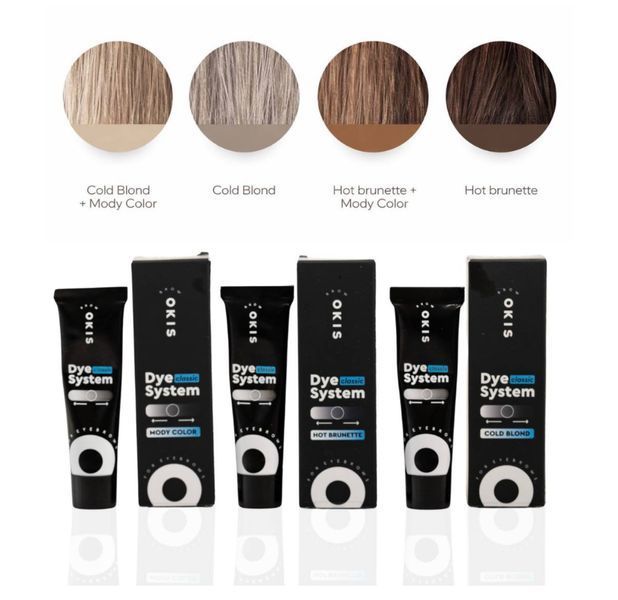 Крем-фарба для брів Hot Brunette OKIS BROW Classic Dye System 15 мл 009923 фото