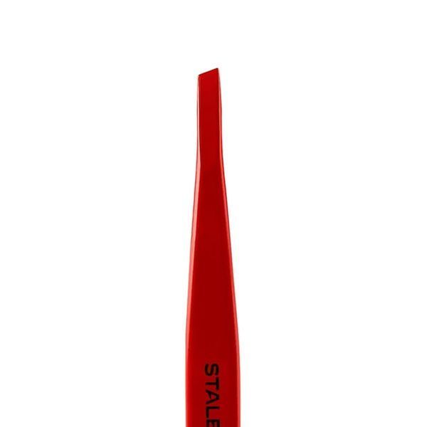Пінцет для брів STALEKS PRO EXPERT 11 TYPE 4 Red TE-11/4 3138 фото