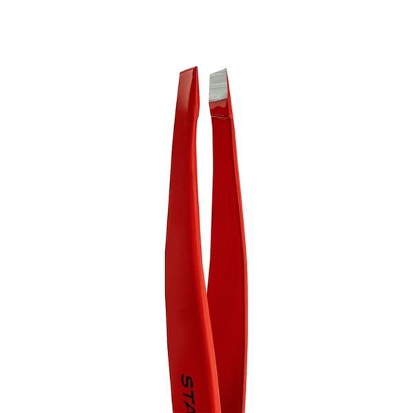 Пінцет для брів STALEKS PRO EXPERT 11 TYPE 4 Red TE-11/4 3138 фото